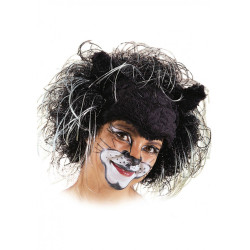 Černá paruka kočka